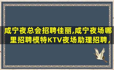 固原夜场招聘
